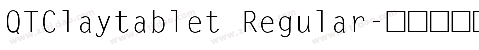 QTClaytablet Regular字体转换